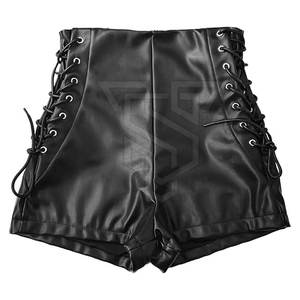 Ropa de tendencia 2025, pantalones cortos de cuero para mujer, pantalones cortos hechos a medida para mujer, pantalones cortos de cuero para mujer con tarifa de venta completa - Product Image 5