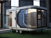 Capsule spatiale portable de haute qualité, maison préfabriquée, cabine capsule, design moderne et élégant pour les camps, les hôtels écologiques et les villages de villégiature