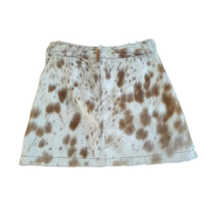 High Street Design personnalisable en cuir de vachette brillant taille haute jupe mi-longue qualité décontractée vêtements de mode écologiques pour - Product Image 3