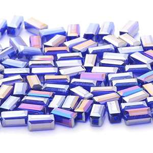 Best Fancy Designed <b>Blue</b> Lampwork & <b>Crystal</b> Glass Beads Variety of Shades for <b>Bracelet</b> & Jewelry Making - Product Image 4