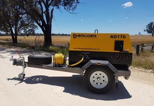 เครื่องอัดอากาศแบบสกรูโรตารี่ 176CFM, ขับเคลื่อนด้วยดีเซล, ติดตั้งบนรถบรรทุกสำหรับงานหนัก - Product Image 6