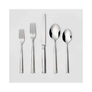 Juego de cubiertos de acero inoxidable martillado clásico, vajilla hecha a mano elegante, de alta calidad, nuevo - Product Image 2