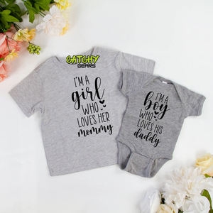 Ensemble de t-shirts hip-hop élégants et confortables pour bébé et parent, en coton biologique 100 %, manches courtes, séchage rapide - Product Image 3