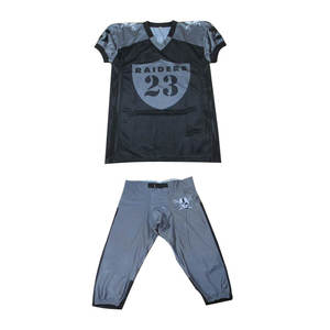 Venta al por mayor de camisetas de fútbol americano nuevo diseño totalmente sublimación impresa equipo uniforme tallas de adultos jóvenes pantalones cosidos estilo conjuntos - Product Image 1