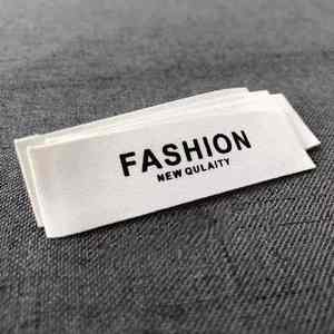 Étiquettes de vêtements en damassé brodé haute densité, taille du cou, personnalisées, tissées, lavables pour vêtements, chaussures, sacs - Product Image 4