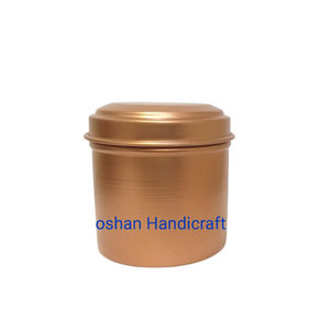 Exclusive Quality Gold Metal Tin Candle Jar New Modern Design Home Decor Accessory Christmas Table Decorative <b>Tealight</b> <b>Holder</b> - Product Image 1