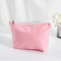 Pochette Cosmétique de Luxe Réutilisable Écologique en Toile avec Fermeture Éclair, Imprimée, Certifiée GOTS, Livraison Rapide en Gros