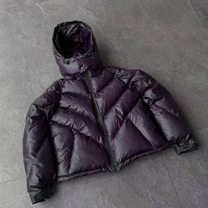 Chaqueta de Plumón con Capucha, Resistente al Viento, de Invierno, Gruesa, Vintage, con Estampado de Tinta Termocrómica Personalizada OEM - Product Image 2