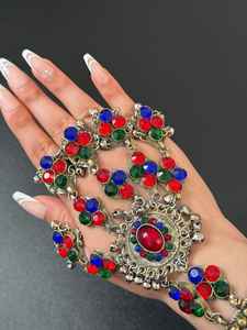 ชุดเครื่องประดับทำด้วยมือ afghan kuchi ในเกรดและราคาที่แตกต่างกันเครื่องประดับแฮนด์เมด afghani ดีไซน์ใหม่สำหรับงานแต่งงาน - Product Image 2