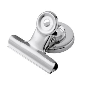 Pinces <span class=keywords><strong>Bulldog</strong></span> Métalliques Grandes en Gros, Pinces à Documents Argentées, Aimants de Réfrigérateur pour Photos, Documents et Clips de Cuisine - Product Image 1