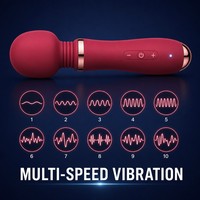 Vibrateur multifonction rotatif en silicone, rechargeable par USB, étanche au quotidien, fonctionnement silencieux, masseur de bien-être pour adultes
