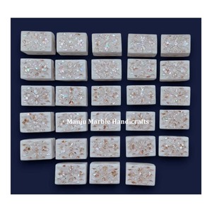 Rectangular Shape Best Handmade Design Marble Inlaid <b>Box</b> With Mother Of Pearl Material For Festivals Gifts Item - Product Image 3