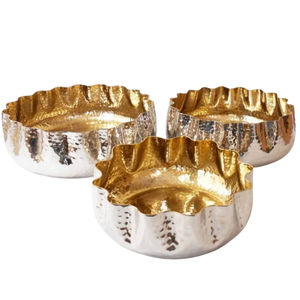 Prime Quality Gold Metal <b>Chocolate</b> Bowl Dessert Display <b>Fancy</b> Round Shape <b>Chocolate</b> Serving Bowl Eco-Friendly Serving Bowl - Product Image 3