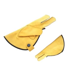 High Quality Falconry Gloves Leather Soft Animal <b>Trap</b> Gloves with Soft Fleece Lining and Suede with Custom logo Printed Oem ODM - Product Image 5