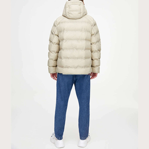 Chaqueta de invierno acolchada de algodón 100% al por mayor, acolchada con capucha clásica personalizada para hombre con lona ligera para hombre y mujer - Product Image 4