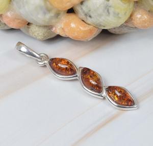 Pendentif en ambre Pendentif en argent sterling 925 Pendentif en ambre véritable Pendentif en ambre naturel Cadeau pour le jour de Pâques - Product Image 3