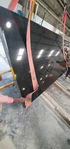 Dalles de granit noir absolu de qualité supérieure Surface polie de l'Inde moderne pour comptoirs revêtement de sol revêtement mural pour villas - Product Image 3