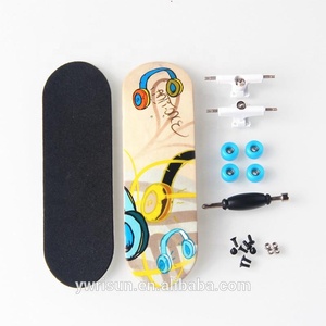 <span class=keywords><strong>Mini</strong></span> skateboard <span class=keywords><strong>à</strong></span> doigts en érable 5 plis complet, fingerboard, tech deck, finger scooter - Product Image 2