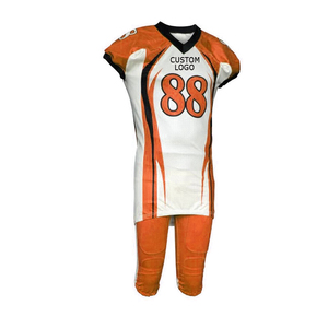 Camiseta de fútbol americano cómoda transpirable de secado rápido impresión por sublimación tela de poliéster hombres usan camisetas de fútbol americano - Product Image 2