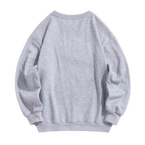 Custom Design Embroidery Logo Sweatshirt Cotton Crew Neck <b>Jumper</b> Oversize Custom Print Sweatshirts for Women - Product Image 2