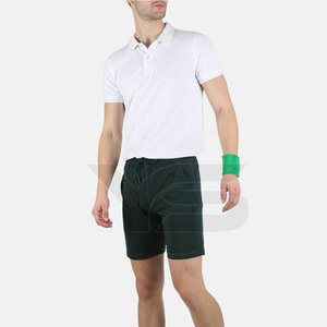 กางเกงขาสั้นธรรมดาสำหรับออกกำลังกายวิ่งออกกำลังกายทำจากผ้าใบสไตล์ทึบพร้อมคุณสมบัติกันยับ - Product Image 5