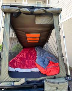 Tente de toit ultra-fine quatre saisons en tissu Oxford avec poteaux en aluminium, abri de camping une chambre pour le camping en tout-terrain - Product Image 3