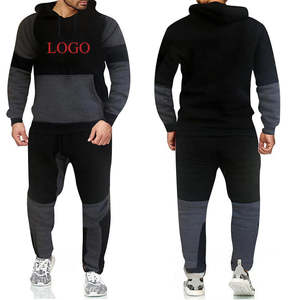Chándales de 2 uds para hombre, trajes casuales deportivos de manga larga, elegantes trajes personalizados para correr para hombre, trajes de talla grande - Product Image 1