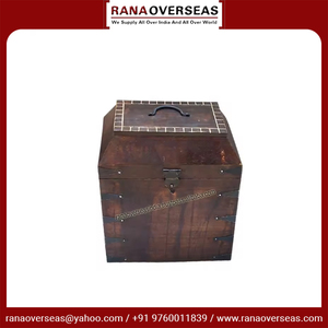 Caja de Regalo de Madera Maciza de Alta Calidad para Botellas de Vino con Tapa para Fiestas de Cumpleaños, Bodas, Celebraciones de Aniversario - Product Image 2