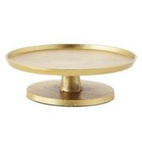 Support à gâteau en métal doré décoratif avec une finition supérieure et une qualité durable pour des présentations de gâteaux élégantes à la maison et lors d'événements