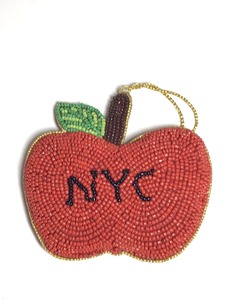 Handmade Đính Cườm Cây Giáng Sinh Trang Trí Màu Đỏ Táo Thiết Kế Với <span class=keywords><strong>Nyc</strong></span> Chữ Kỳ Nghỉ Trang Trí Cho Quà Và Nhà Hiển Thị - Product Image 2