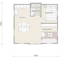 Maison conteneur en acier extensible de 40 et 20 pieds, deux chambres, design moderne, espace de vie préfabriqué de luxe, étanche et ignifuge