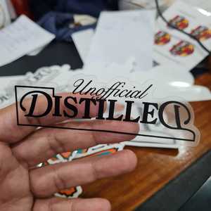 Autocollant en vinyle transparent imperméable à l'eau enduit UV résistant aux intempéries précieux voiture ordinateur portable Logo décoratif autocollants promotionnels - Product Image 3