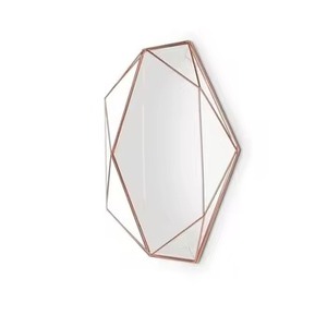 Customized Design New Look Metal Wall Mirror Gold Plated Frame Latest Wall Mounted Mirror for Home Decoration - Product Image 4