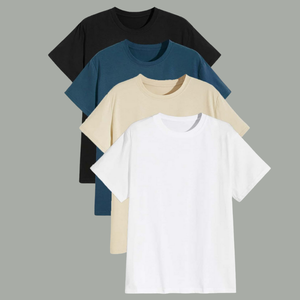 Camiseta de algodón 100% de alta calidad, tejido transpirable ecológico, suministro a granel al por mayor para compradores globales, poliéster/algodón - Product Image 2