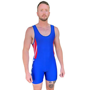 Traje DE LUCHA personalizado Singlets Equipo DE LUCHA Fabricante profesional de alta calidad Traje DE LUCHA Sublimado Retro Adultos - Product Image 1