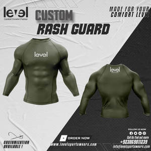 Chemise de gymnastique par compression avec logo personnalisé imprimé Muscle Bodybuilding pour hommes Hauts de fitness à manches longues pour gymnastique maigre - Product Image 2