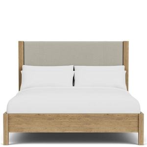 Cama de madera minimalista moderna, muebles de madera Suar de caoba de teca duradera, juegos de dormitorio de Color Natural para Hotel Villa 051204 - Product Image 6