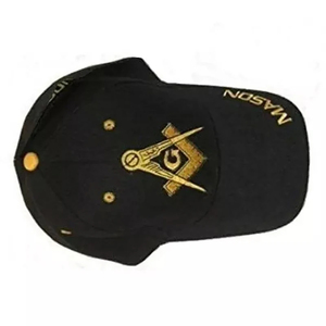 Gorra Deportiva Personalizada Master Masons 2026 de 5 Paneles, Amarilla, con Símbolo Masónico Bordado, Diseño de Letras Hip Hop, Venta al Por Mayor - Product Image 2