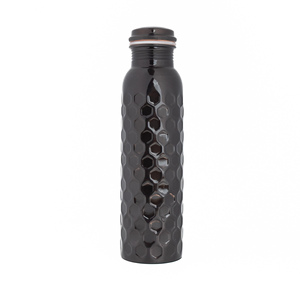 Bouteille d'eau écologique en cuivre pur, finition antique |   Bouteille à boire ayurvédique de grande capacité pour les États-Unis et le Canada |   Marque privée - Product Image 3