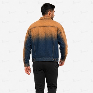 Veste en jean pour homme en gros, personnalisable avec logo, en denim de coton premium, style décontracté, coupe ajustée, mode vintage - Product Image 3