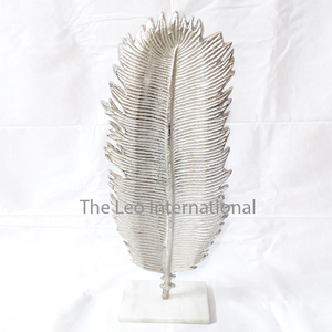ตกแต่งโลหะชุบทองใบไม้ประติมากรรมตกแต่งสำเนียงตกแต่งบ้านหรูหรา - Product Image 4
