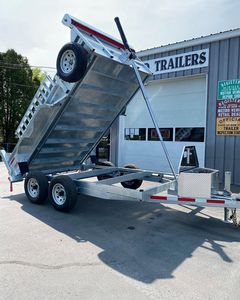 Agricultural Transport Aluminum Alloy 2 Wheel Hydraulic Dump <b>Trailer</b> with Under 5000kg Payload for Sale - Product Image 3