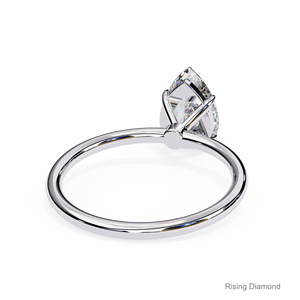 Premium 1,8 Ct Pear Cut Lab Grown CVD Diamond Solitaire Anillo de compromiso Regalo de aniversario para ella - Product Image 6