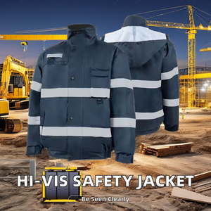 Workwear Hi Visibility Safety Jacket Flame-Retardant Plus Size Anti-Static Breathable Waterproof UV Printed CE Certified OEM - Product Image 6