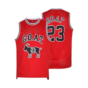 Men's Basketball Jersey Goat 23 Classic Retro Jersey for 90s Hiphop Jersey,Theme Party, Gift for Basketball Fans