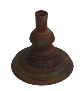 Portavelas de hierro de una sola luz de Color oscuro, soporte de vela decorativo con acabado marrón para el hogar y la sala de estar - Product Image 4