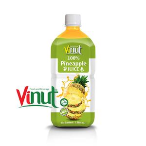 Jus d'ananas 1L bouteille PET Style vintage OEM/ODM marque privée - Product Image 1