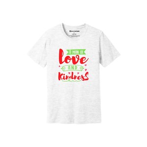Thèmes de gentillesse imprimer 100% t-shirt en tissu de coton 160-180 à lourd GSM 12 couleurs disponibles Personnalisé votre propre conception et placement - Product Image 4