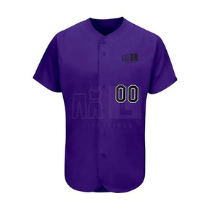 Uniforme de baseball personnalisé en polyester respirant et léger, séchage rapide, évacuation de l'humidité, design entièrement personnalisé pour adultes unisexes - Product Image 3