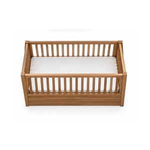 <span class=keywords><strong>Culla</strong></span> in Legno Naturale con Sponde di Sicurezza Verticali, Arredamento Minimalista per Cameretta, <span class=keywords><strong>Dimensioni</strong></span> Personalizzabili - Product Image 2